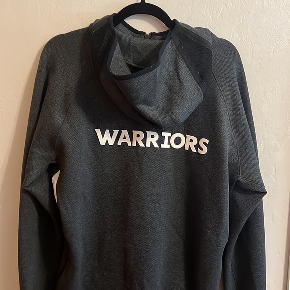 Nike Warriors warm up Jacket, Dark Gray, Size Large. It is in Great Condition - Picture 2 of 3